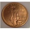 1908 $20 GOLD ST GAUDENS MS-62