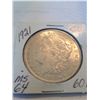 1921 MORGAN SILVER DOLLAR MS-64