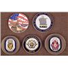 Image 1 : 5 LARGE BRASS & ENAMEL CHALLENGE COINS -U.S. MILITARY