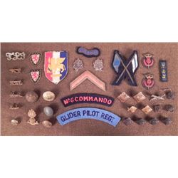 VINTAGE COLLECTION OF BRITISH & SWEDISH PATCHED, INSIGN