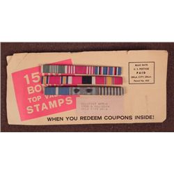 3 WWII RIBBON BARS WITH 3 RIBBONS EACH