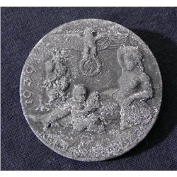 1939 NAZI MAY DAY BADGE-REVERSE:RZM-M9/219 & MAKER