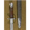 Image 1 : WWI MAUSER BAYONET-WOOD GRP 17" BLADE-LEATHER SCBD M/44