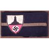 Image 1 : RARE NAZI VETERAN LEADER BLACK WOOL ARMBAND GREAT ORIG