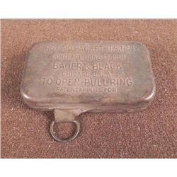 WWI U.S. NAVY FIRST AID METAL KIT UN-OPENED ORIGINAL