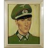 Image 1 : ORIG OIL PAINTING WWII NAZI ARTILLERY OFF. HEINZ LEHNER