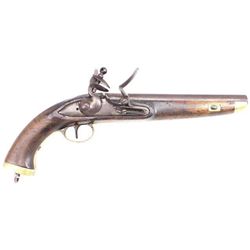 BELGIAN MILITARY FLINTLOCK PISTOL 69 cal, 9 inch r