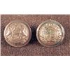 Image 1 : 2 Antique Gilt Buttons Civil War Michigan, Missouri