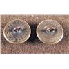 Image 2 : 2 Antique Gilt Buttons Civil War Michigan, Missouri