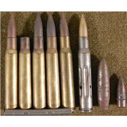 US WWII BULLETS- MADE INTO PENCIL AND TRENCH ART