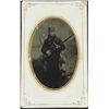 Antique Tintype Photograph Hunter Man w/ Rifle