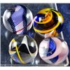 Marbles: Lot 7. Contemporary Handmade. 4 Steve Maslach marbles.