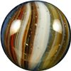 Image 2 : Marbles: Lot 19. Akro Agate. Sparkler. 5/8". Mint 9.8.