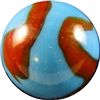 Image 2 : Marbles: Lot 22. Peltier Glass. National Line Rainbo. 19/32". Mint 9.7