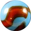 Image 3 : Marbles: Lot 22. Peltier Glass. National Line Rainbo. 19/32". Mint 9.7