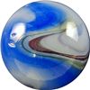 Marbles: Lot 25. Akro Agate Company. Blue Oxblood. 3/4". NM 8.5.