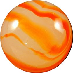 Marbles: Lot 26. Akro Agate Company. Corkscrew. 3/4". NM+ 8.9