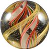 Marbles: Lot 31. Swirl. Ribbon Core. 1-9/16". Polished.
