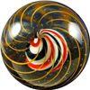 Image 4 : Marbles: Lot 32. Swirl. Solid Core. 1-7/16". Polished.