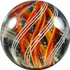 Marbles: Lot 35. Swirl. 6-Band Divided Core. 1-7/16". Polished.