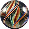 Image 2 : Marbles: Lot 36. Swirl. Divided Core. 1-5/8". Polished.