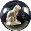 Image 1 : Marbles: Lot 37. Sulphide. Seated Cat. 1-13/16". Mint- 9.1.