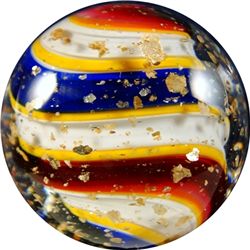 Marbles: Lot 38. Contemporary. Rolf & Genie Wald. 1-7/16". Mint 9.9