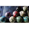 Marbles: Lot 41. 9 Modern Maachine Made Dragon Eggs.