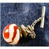 Marbles: Lot 43. Tie Tac with Milky Oxblood marble