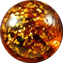 Marbles: Lot 52. Brown Mica. 13/16". Mint 9.8.