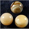 Image 1 : Marbles: Lot 58. 3 Botswana Agate spheres. 15/32". Mint.