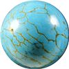 Image 1 : Marbles: Lot 62. Turquoise sphere. 3/4". Mint 9.9.