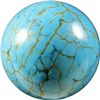 Image 3 : Marbles: Lot 62. Turquoise sphere. 3/4". Mint 9.9.