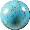 Image 4 : Marbles: Lot 62. Turquoise sphere. 3/4". Mint 9.9.