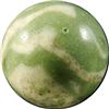 Image 2 : Marbles: Lot 69. Non-Glass Handmade. Lined Crockery. 3/4". Mint- 9.1