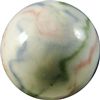 Image 4 : Marbles: Lot 70. Non-Glass Handmade. Lined Crockery. 25/32". Mint 9.7.