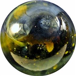 Marbles: Lot 75. Transition. Melted Pontil. Navarre. 13/16". Mint 9.9.
