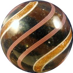 Marbles: Lot 77. Lutz. Banded. 25/32". Mint 9.7.