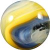Image 4 : Marbles: Lot 78. Akro Agate. Popeye Corkscrew. Baby Blue/Yellow. 21/32". Mint 9.8.