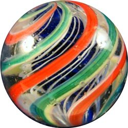Marbles: Lot 79. Swirl. Solid Core. 3-Layer Jelly Core. 25/32". NM+ 8.9.