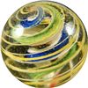 Image 2 : Marbles: Lot 82. Swirl. Divided Core. 7/8". Mint 9.9.