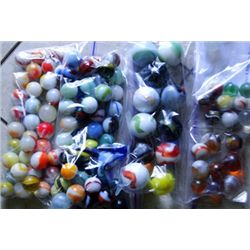 Marbles: Lot 89. About 75 Assorted Machine Made Marbles.