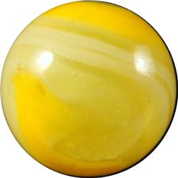 Marbles: Lot 92. Akro Agate. Lemonade. 19/32". Mint 9.9.