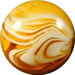Marbles: Lot 97. Peltier Glass. Slag. 19/32". Mint 9.9.