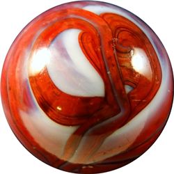 Marbles: Lot 106. M.F. Christensen. Brick. 27/32". Mint 9.9.