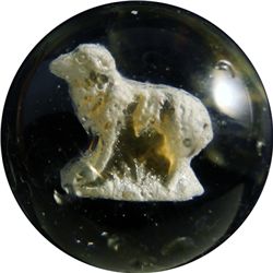 Marbles: Lot 112. Sulphide. Sheep. 1-7/16". NM 8.3.