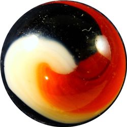 Marbles: Lot 121. Akro Agate. Corkscrew. Indian Blanket. 11/16". Mint 9.7.