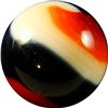 Image 2 : Marbles: Lot 121. Akro Agate. Corkscrew. Indian Blanket. 11/16". Mint 9.7.