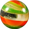 Image 2 : Marbles: Lot 126. Akro Agate. Popeye Corkscrew. Hybrid. 21/32". Mint- 9.2.