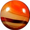 Image 2 : Marbles: Lot 131. Akro Agate. Carnelian Oxblood. 5/8". Mint 9.6.